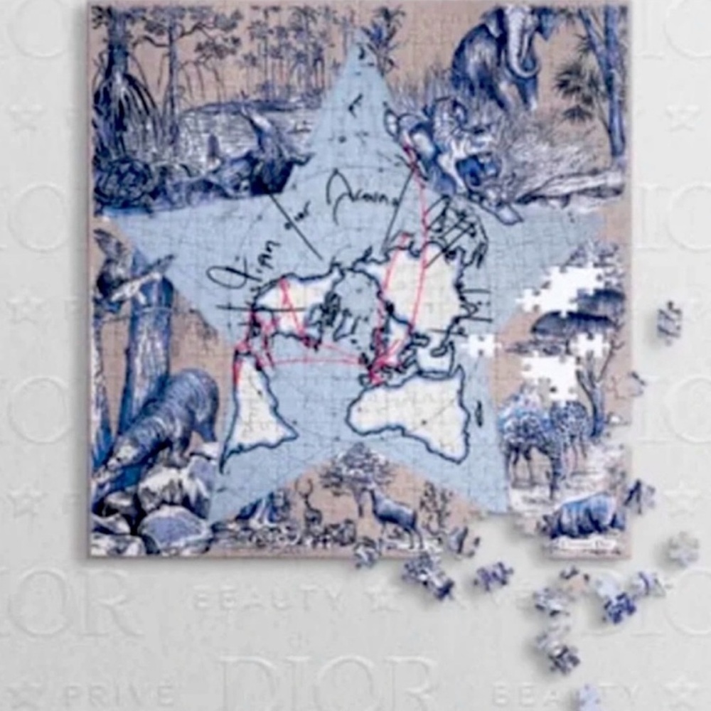 Dior Blue and White Star Puzzle